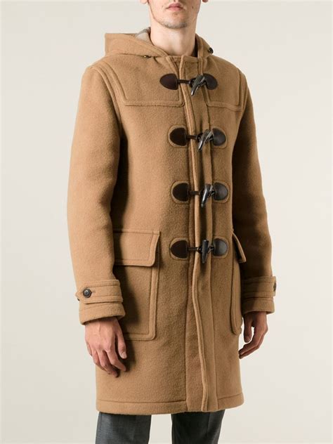 duffle coat homme burberry|long overcoat men's burberry.